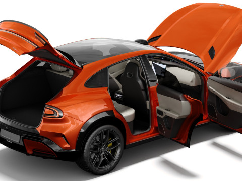Xiaomi YU7 2026 with interior 3D Model