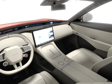 Xiaomi YU7 2026 with interior 3D Model