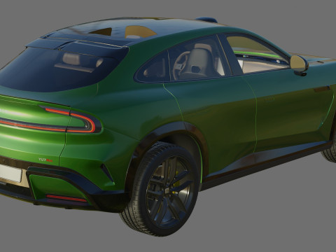 Xiaomi YU7 2026 with interior 3D Model