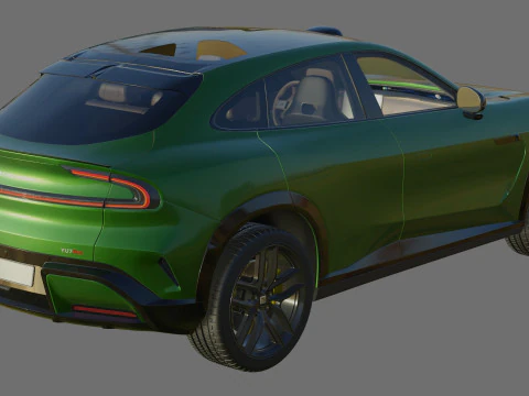 Xiaomi YU7 2026 with interior 3D Model