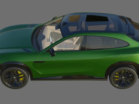 Xiaomi YU7 2026 with interior 3D Model