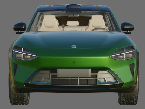 Xiaomi YU7 2026 with interior 3D Model
