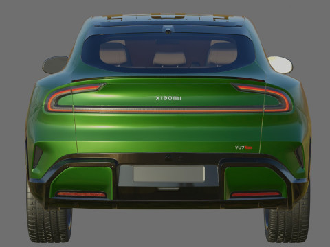 Xiaomi YU7 2026 with interior 3D Model