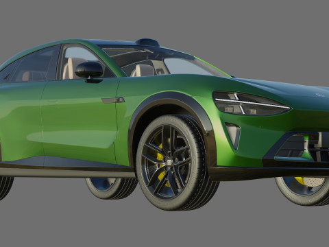 Xiaomi YU7 2026 with interior 3D Model