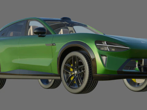 Xiaomi YU7 2026 with interior 3D Model