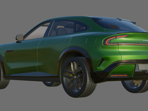 Xiaomi YU7 2026 with interior 3D Model