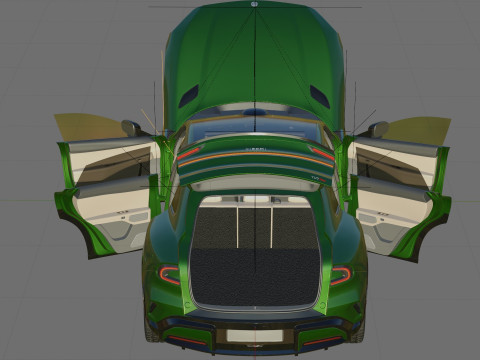 Xiaomi YU7 2026 with interior 3D Model