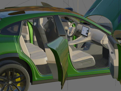 Xiaomi YU7 2026 with interior 3D Model