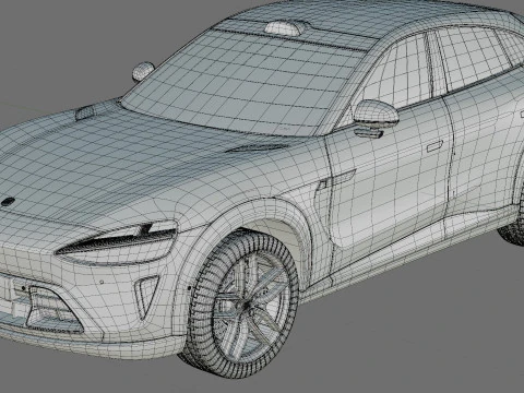 Xiaomi YU7 2026 with interior 3D Model