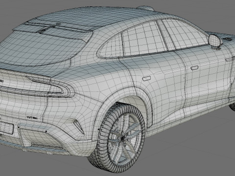 Xiaomi YU7 2026 with interior 3D Model