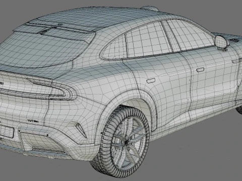 Xiaomi YU7 2026 with interior 3D Model