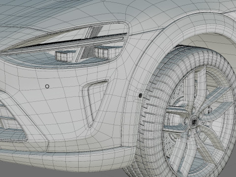 Xiaomi YU7 2026 with interior 3D Model