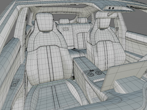 Xiaomi YU7 2026 with interior 3D Model
