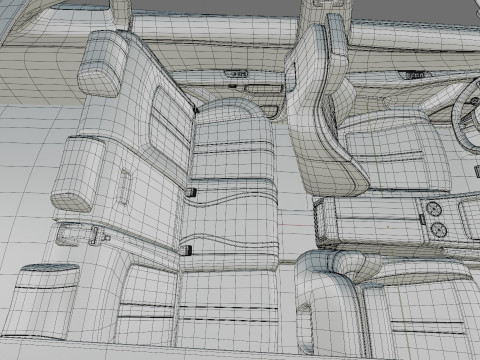 Xiaomi YU7 2026 with interior 3D Model