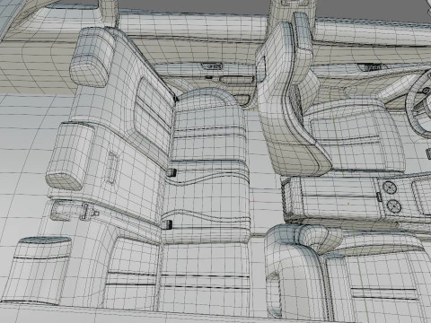Xiaomi YU7 2026 with interior 3D Model
