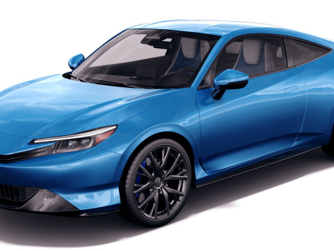 Honda Prelude 2026 with interior Modèle 3D