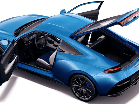 Honda Prelude 2026 with interior Modèle 3D