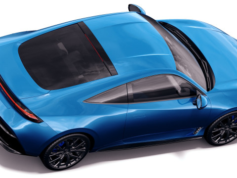 Honda Prelude 2026 with interior Modèle 3D