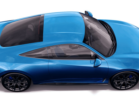 Honda Prelude 2026 with interior Modèle 3D