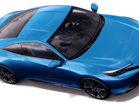 Honda Prelude 2026 with interior Modèle 3D