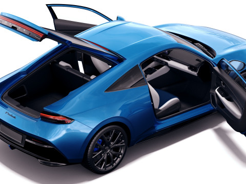 Honda Prelude 2026 with interior Modèle 3D