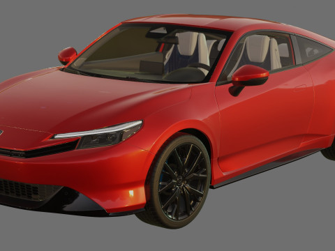 Honda Prelude 2026 with interior Modèle 3D