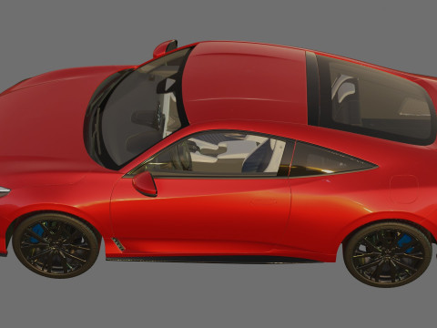 Honda Prelude 2026 with interior Modèle 3D