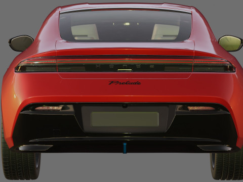 Honda Prelude 2026 with interior Modèle 3D