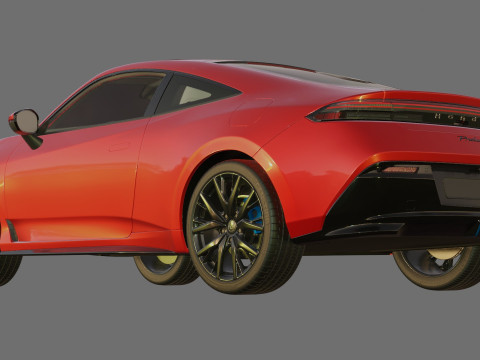 Honda Prelude 2026 with interior Modèle 3D