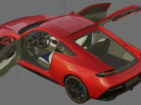 Honda Prelude 2026 with interior Modèle 3D