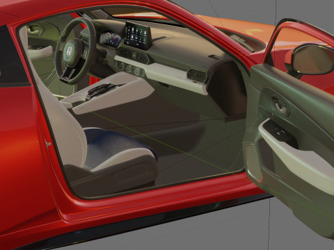 Honda Prelude 2026 with interior Modèle 3D