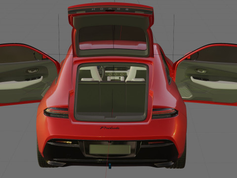 Honda Prelude 2026 with interior Modèle 3D