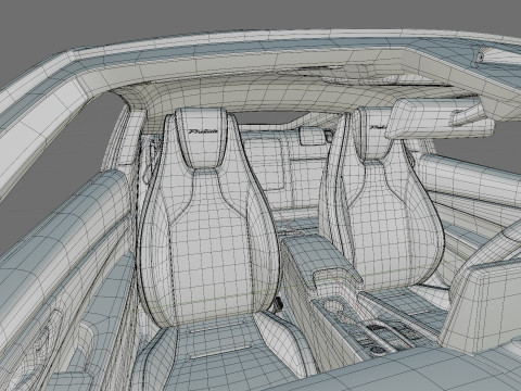 Honda Prelude 2026 with interior Modèle 3D