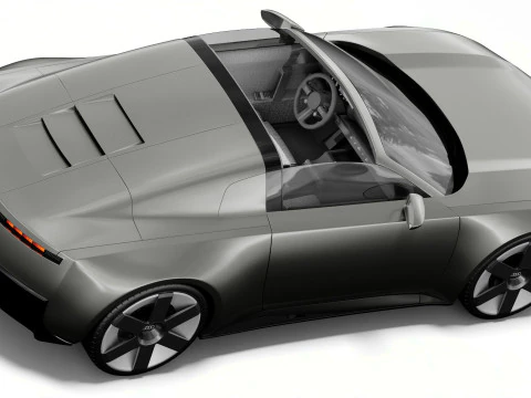 Audi C Concept 2025 with interior 3D Model