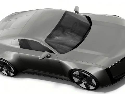 Audi C Concept 2025 with interior 3D Model