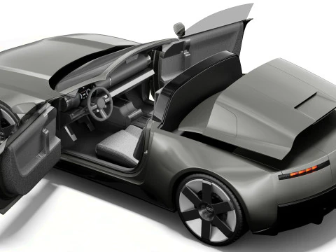 Audi C Concept 2025 with interior 3D Model