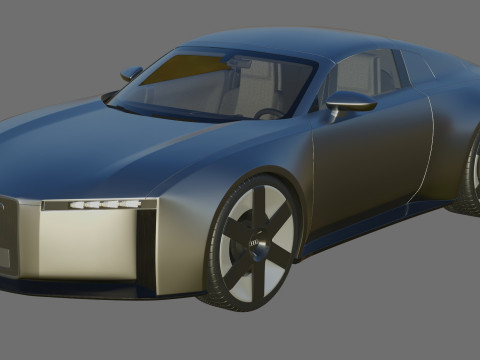 Audi C Concept 2025 with interior Modelo 3D