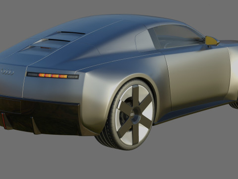 Audi C Concept 2025 with interior Modelo 3D