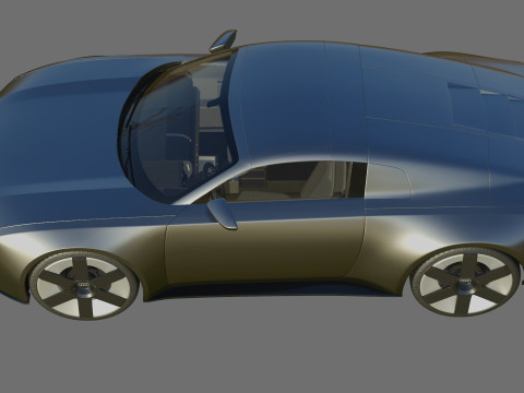 Audi C Concept 2025 with interior Modelo 3D