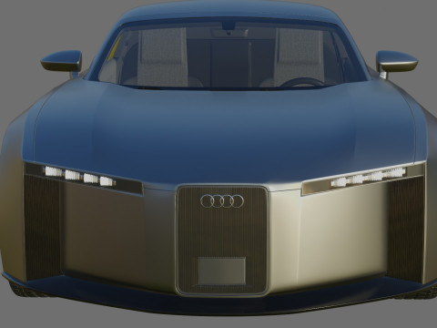 Audi C Concept 2025 with interior Modelo 3D