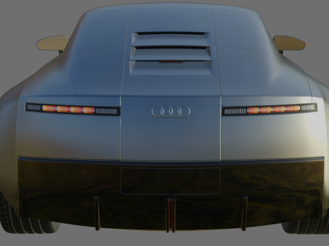 Audi C Concept 2025 with interior Modelo 3D