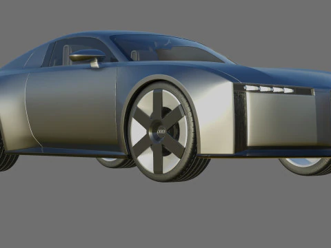 Audi C Concept 2025 with interior 3D Model
