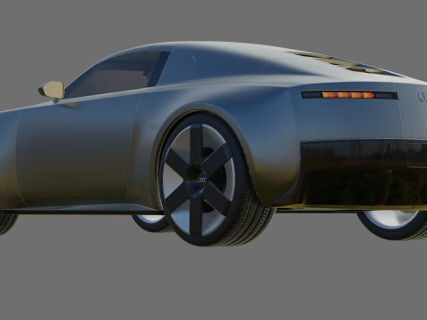 Audi C Concept 2025 with interior Modelo 3D