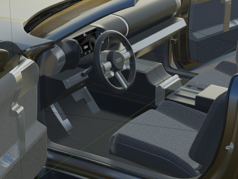 Audi C Concept 2025 with interior Modelo 3D