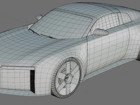 Audi C Concept 2025 with interior 3D Model