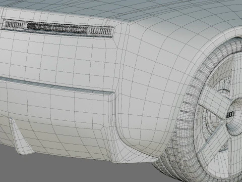 Audi C Concept 2025 with interior 3D Model