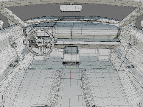 Audi C Concept 2025 with interior Modelo 3D