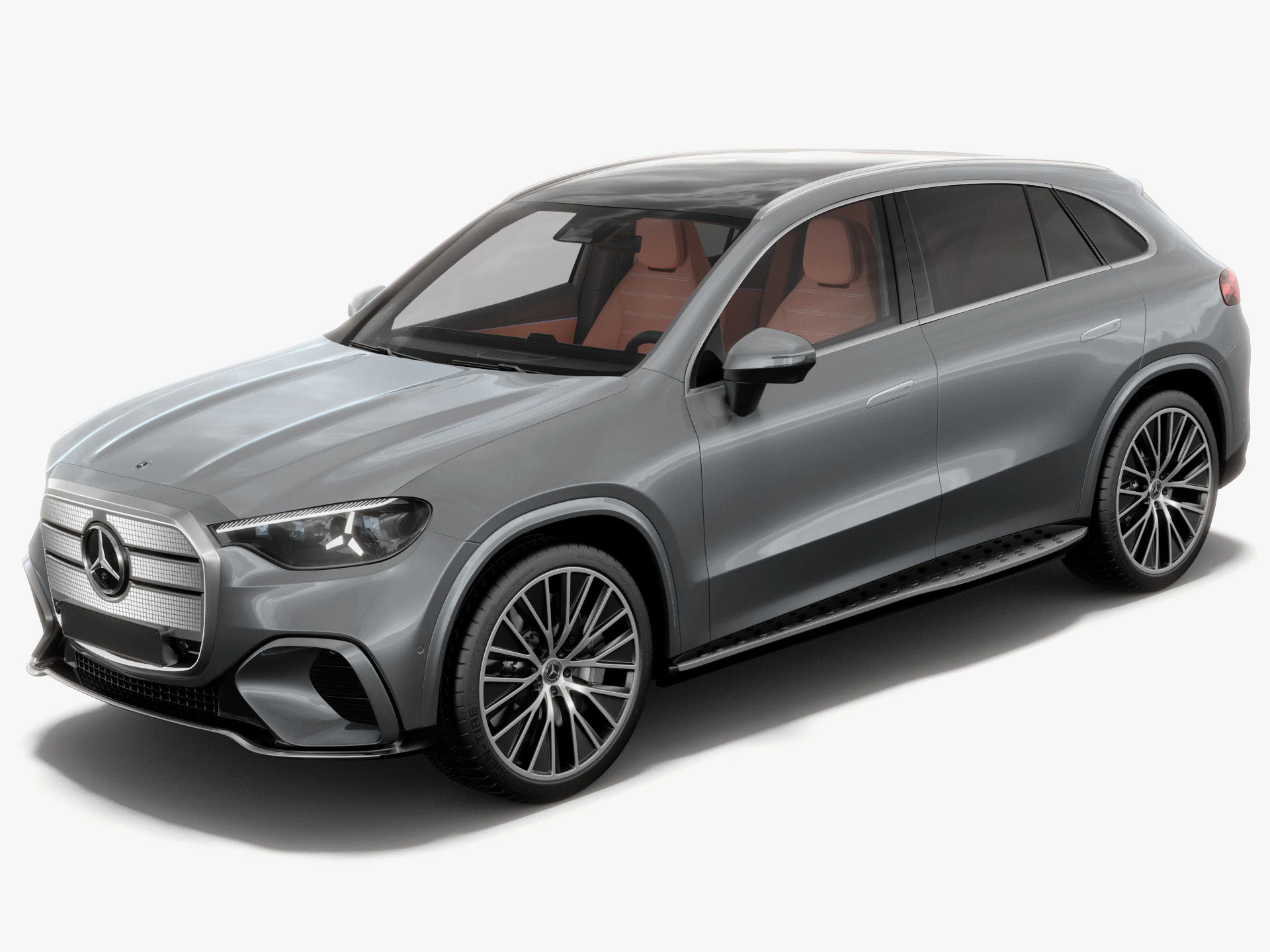Mercedes Benz GLC EV 2026 with interior 3D Model .c4d .max .obj .3ds .fbx .stl .blend 