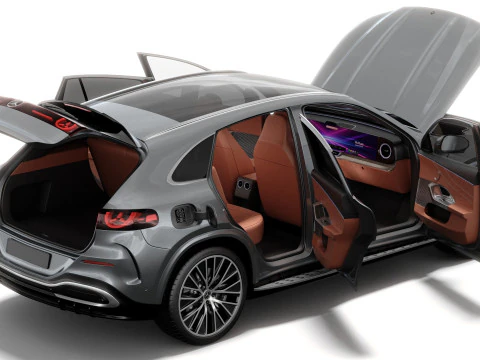 Mercedes Benz GLC EV 2026 with interior 3D Model