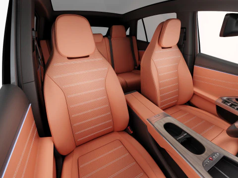 Mercedes Benz GLC EV 2026 with interior 3D Model